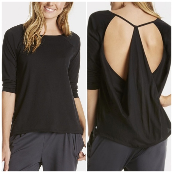 Fabletics Tops - Fabletics Black Neema Top NWT